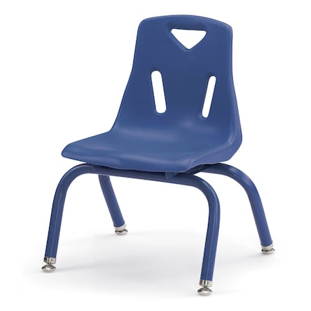 Jonti-Craft Berries Stacking Chairs with Powder-Coated Legs, 10 in. Ht, Set of 6, Blue 8120JC6003